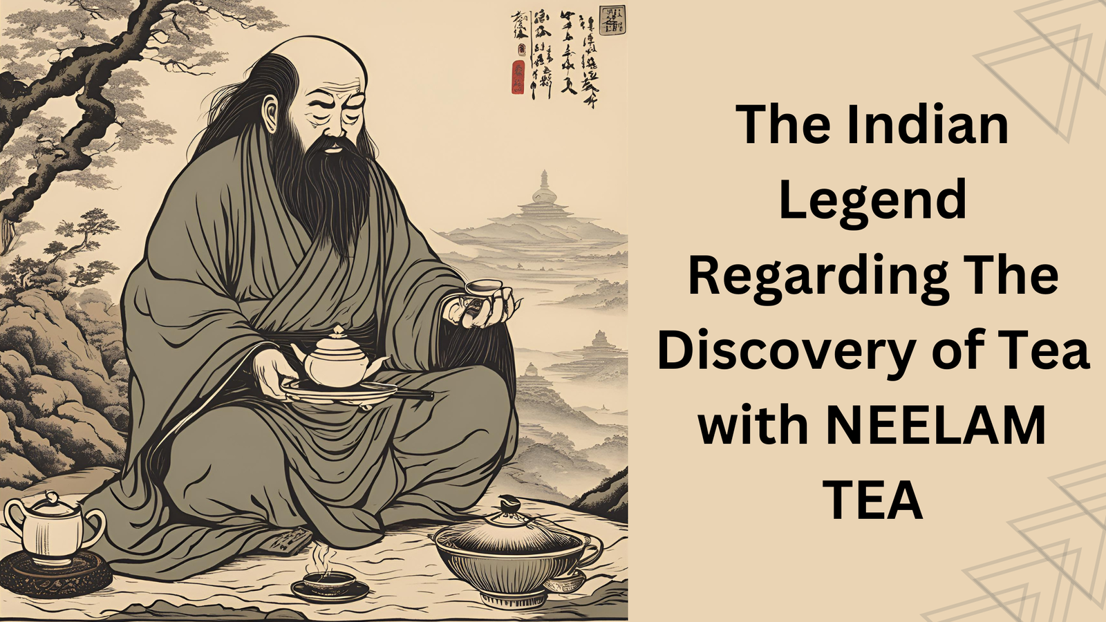 Image Indian Legend Regarding The Discovery of Tea